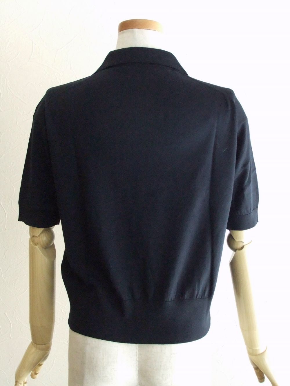 《LADIES》 S4550  30G  コットン 半袖  スキッパー ニット ポロシャツ
