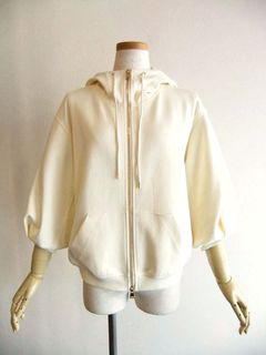 ボリューム スリーブ ZIP UP スウェット パーカー   616419