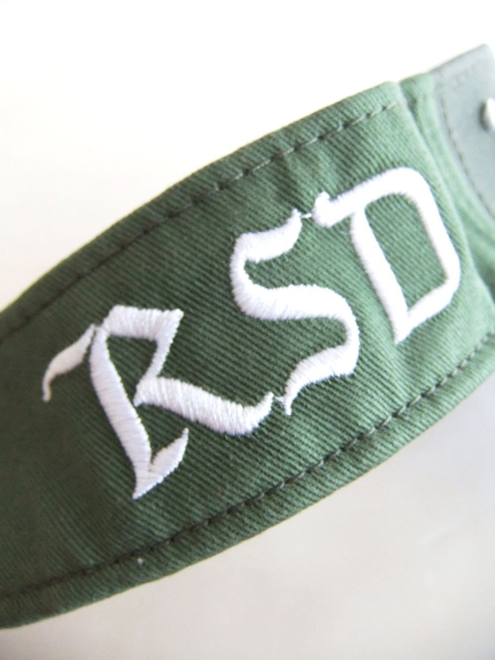 DUCKBILLS SUN VISOR (オリーブ) ロゴ入りサンバイザー  RSA-22006