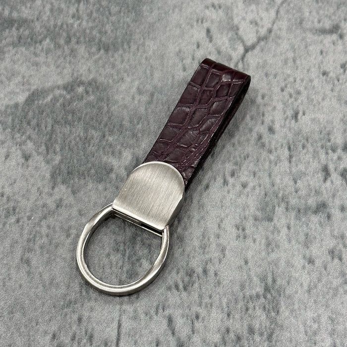LE'SAC  クロコダイル キーホルダー  (ボルドー)   D284