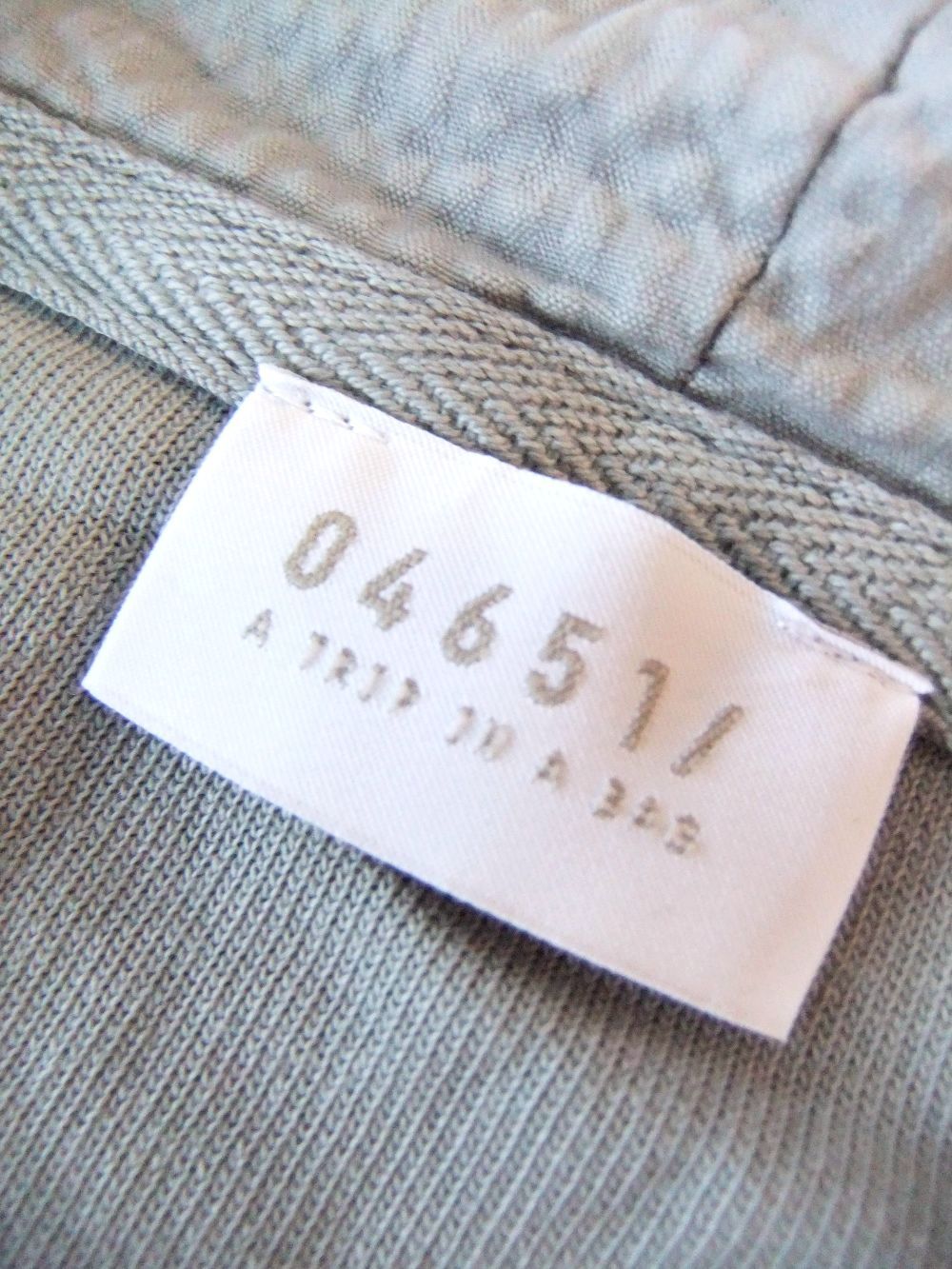パイル ZIP UP パーカー  (ライトグレー)