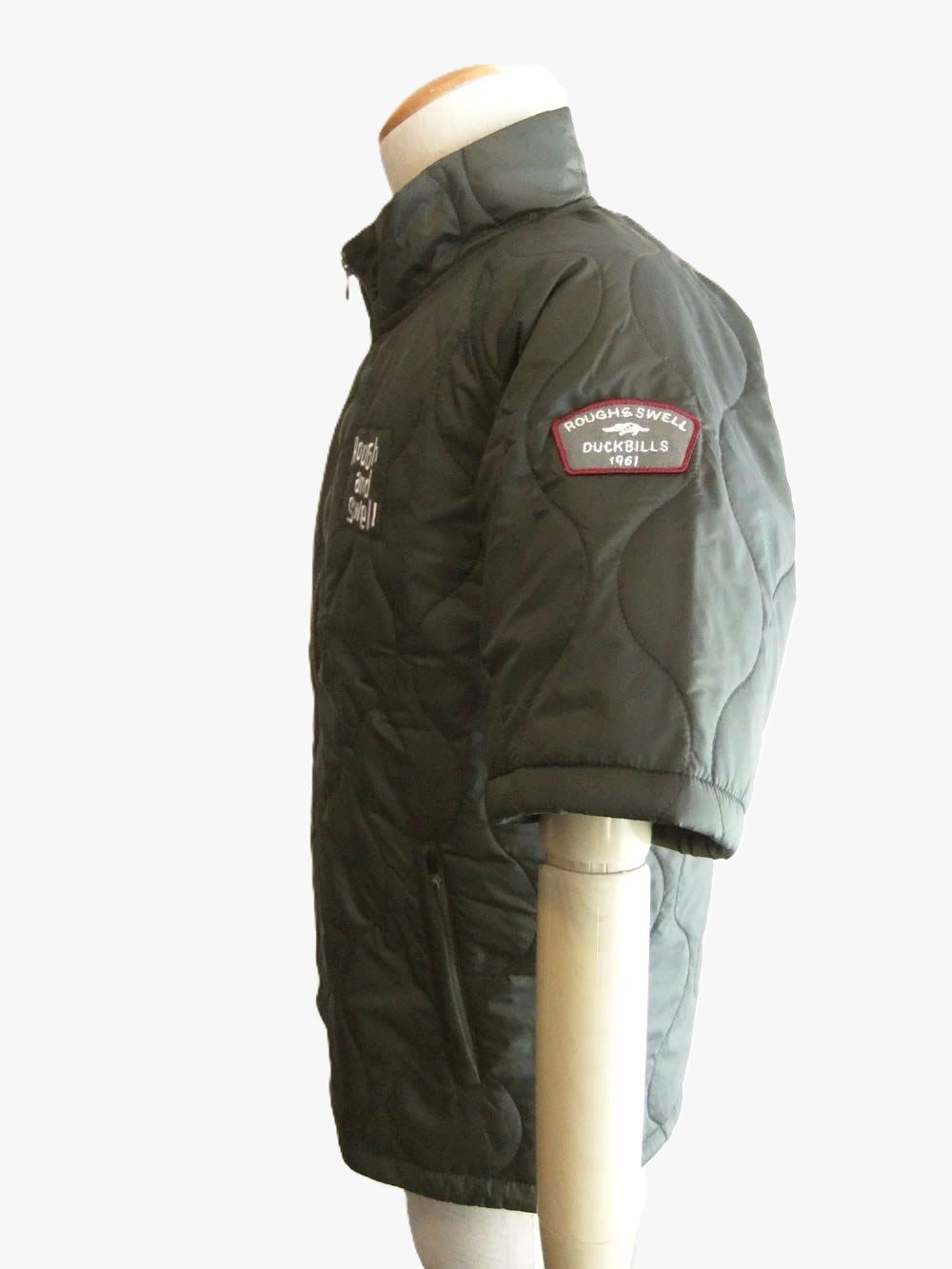 WAVY JACKEY S.S  (オリーブ)  中綿入り 半袖ブルゾン    RSM-26253