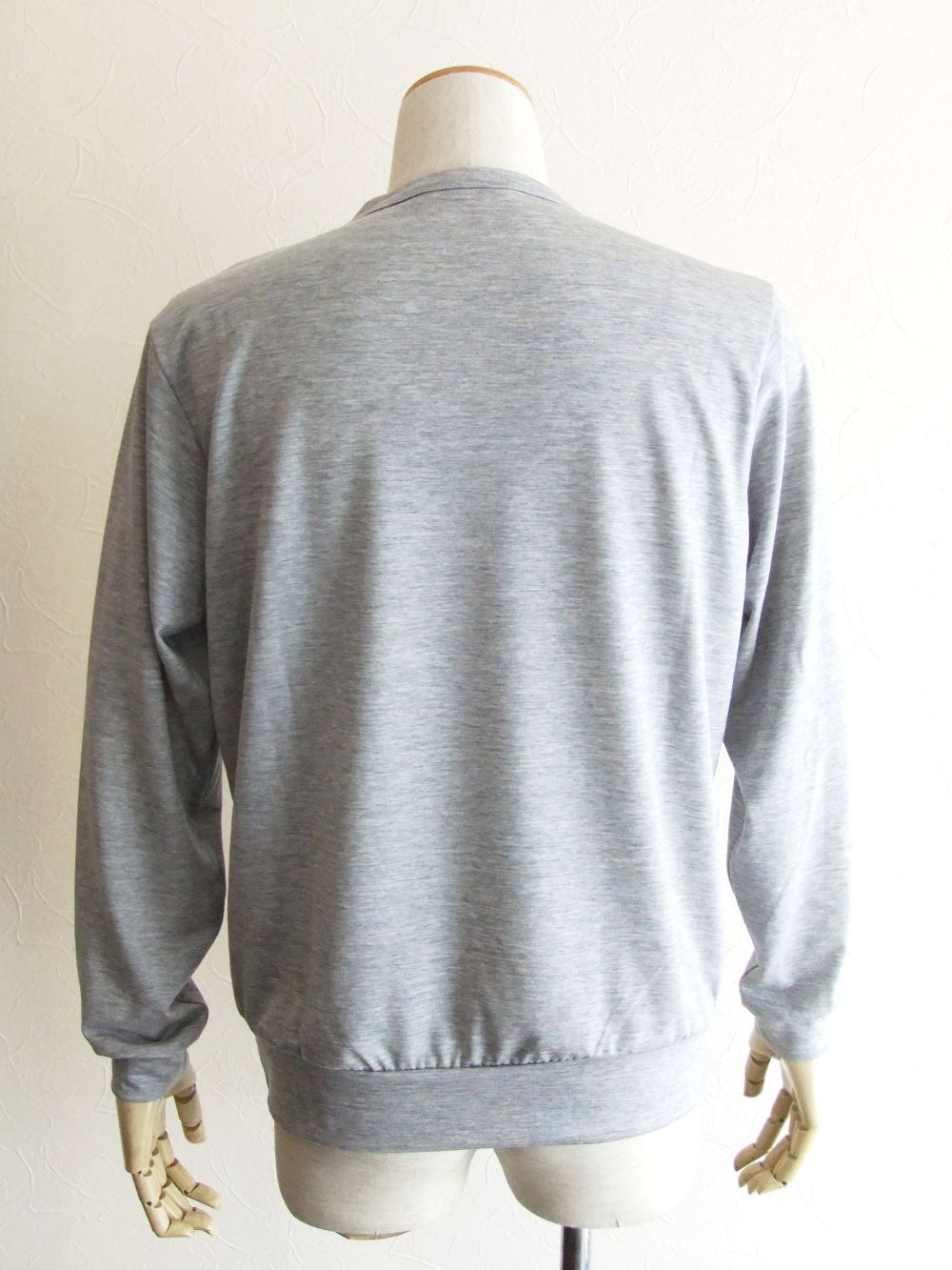 NEBBIOLO LUNGO 【REDA active】 R6461   (グレー)  クルーネック長袖Tシャツ