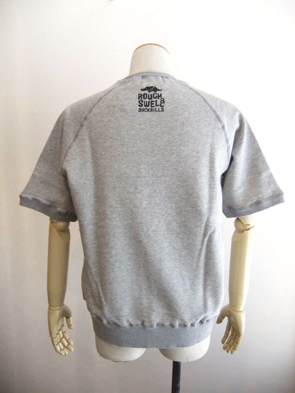 FUNKY DAD SWEAT  (グレー) ロゴ入り 半袖 スウェット   RSM-26045