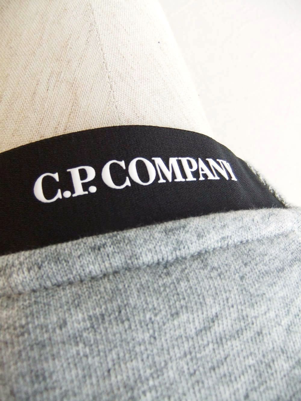 DIAGONAL RAISED FLEECE CREWNECK LENZ SWEATSHIRT  (ライトグレー) クルーネック スウェットシャツ
