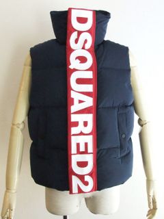 MEGA LOGO NYLON PUFFER VEST ロゴ ダウンベスト  S71FB0392 (ネイビー)