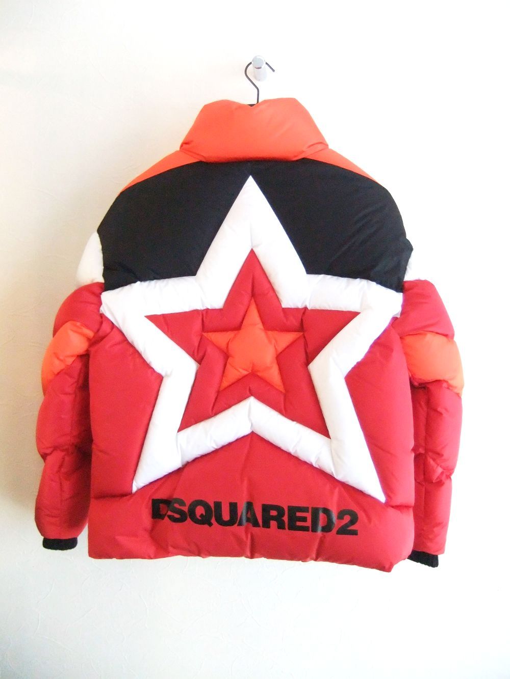 Dsquared2 - PUFFY STAR KABAN (レッド) ロゴ ダウンブルゾン