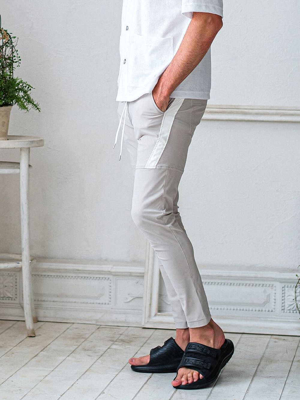 TYLER PANTS  スラックス イージーパンツ (グレージュ)