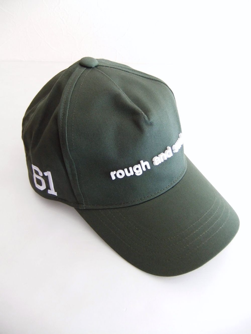 SIMPLE B.B. CAP  ( オリーブ )  ロゴ入りキャップ