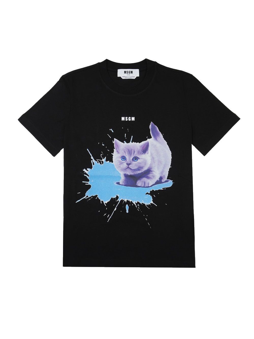 MSGM   《LADIES》 CAT SPLASH グラフィックプリントTシャツ