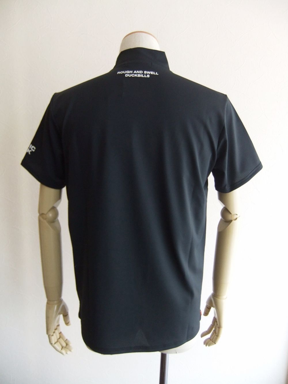 CHIC SICK TOUR MOCK  (ブラック)  モックネック 半袖ポロシャツ RSM-23020