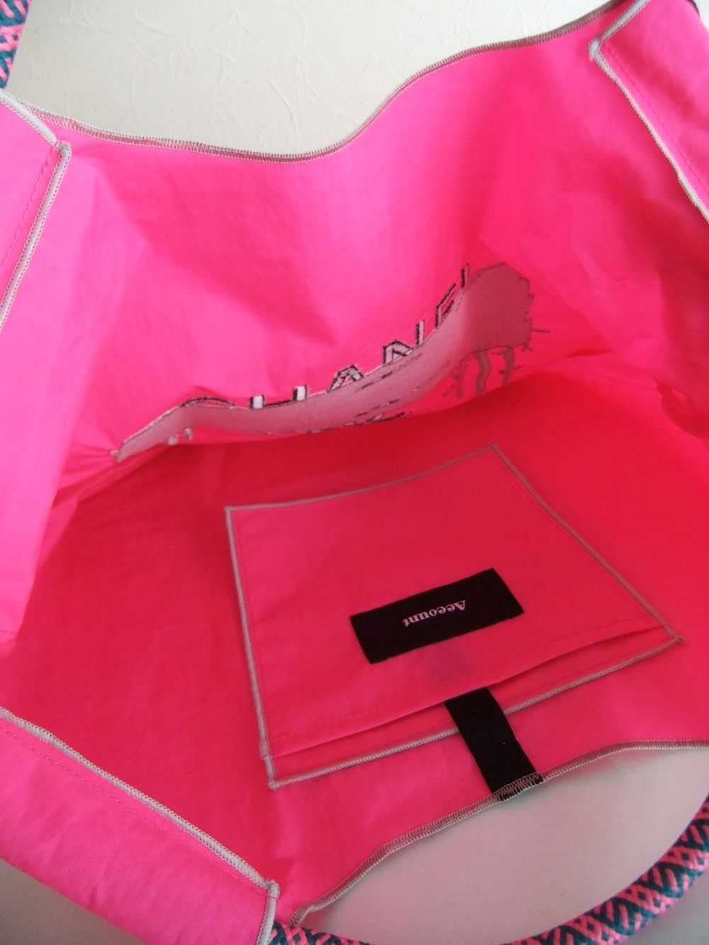 【MICALLE MICALLE Account】 HOMMAGE  CCL TOTE BAG  (ピンク)  オマージュ トートバッグ  MAD100GDE