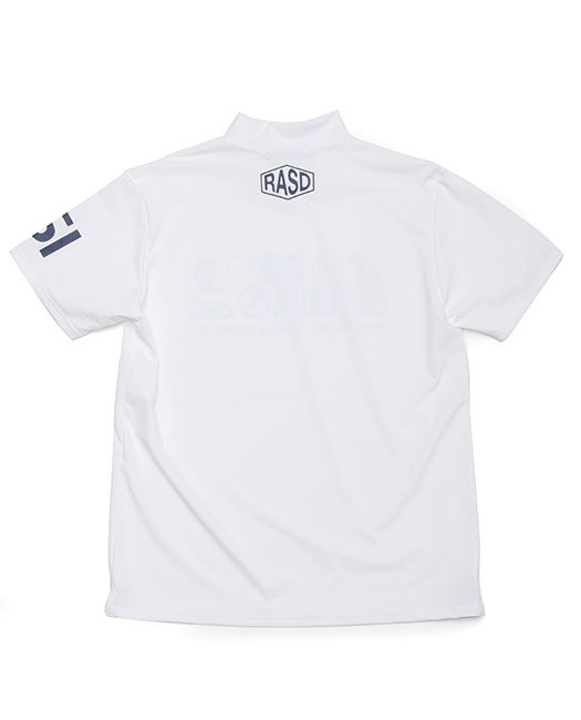 rough & swell モックネック 半袖ポロシャツ rough & swell - SYMBOL MOCK ( ネイビー ) モックネック 半袖
