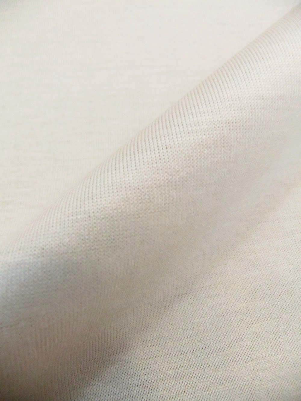 マーセライズ クルーネック Tシャツ (アイボリー)