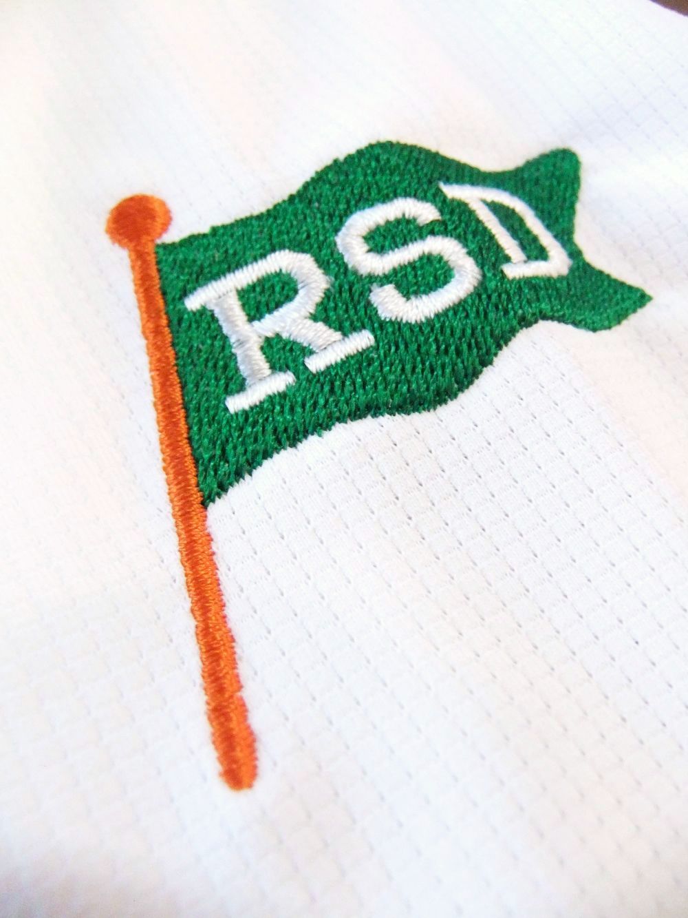 RSD FLAG MOCK  (ホワイト)  モックネック 半袖ポロシャツ RSM-23022