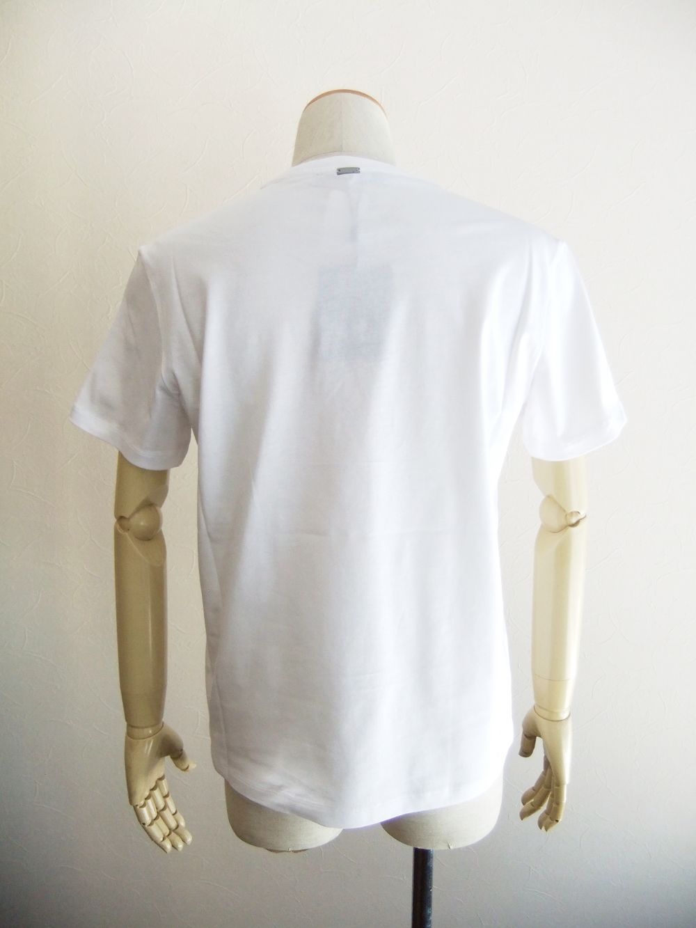 HERNO COTTON JERSEY T-SHIRT  (ホワイト)  ロゴ クルーネックTシャツ