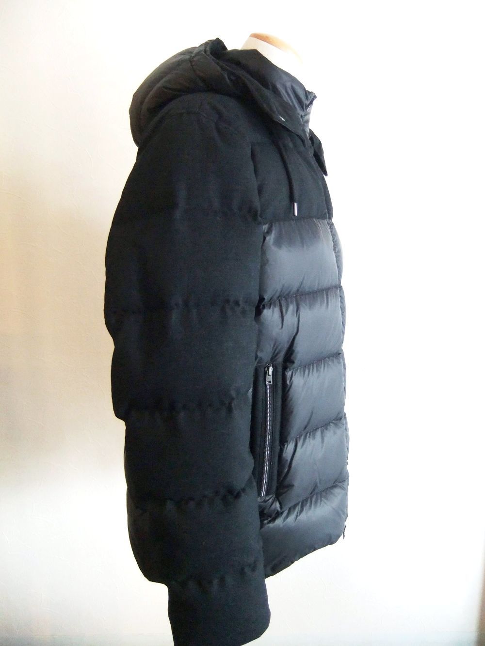 WOOL/NYLON コンビネーション ダウンブルゾン