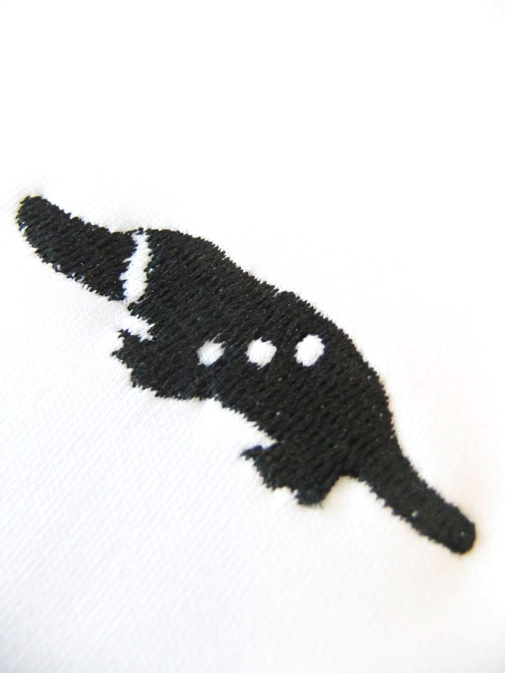 COLLAR LOGO MOCK  (ホワイト)  半袖モックネック ポロシャツ  RSM-26036