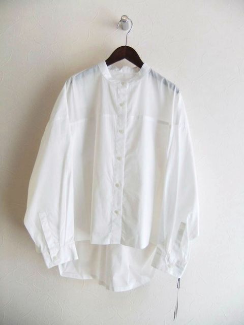 綿ローン ワイド オーバー ブラウス   A149002M