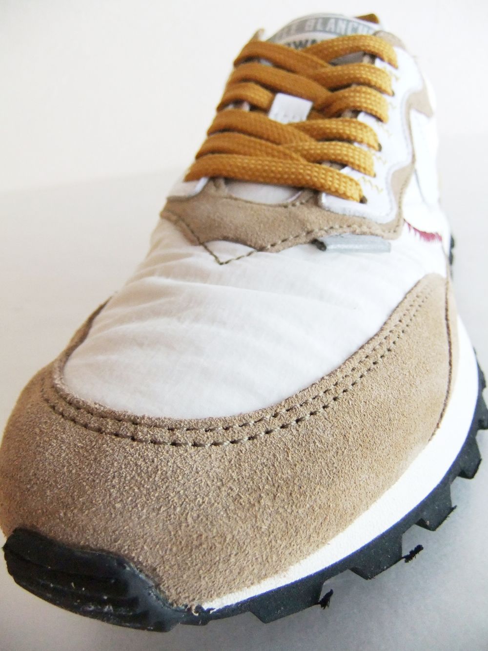 QWARK HYPE MAN  (WHITE/BEIGE)  ナイロン × スエード  スニーカー