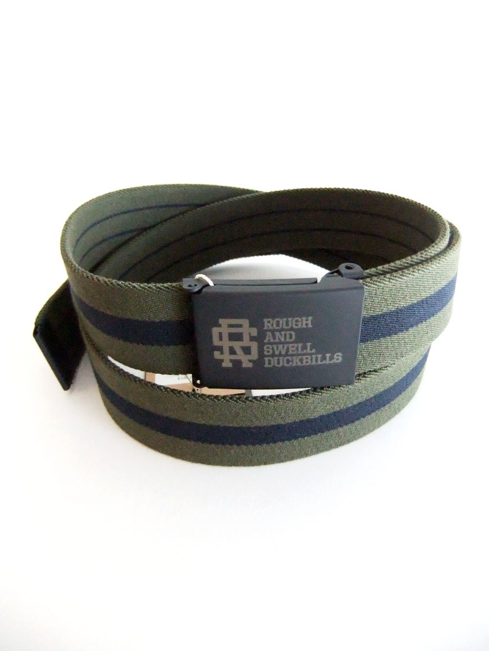 CENTER LINE BELT    R&S ロゴベルト  (オリーブ)   RSA-22013