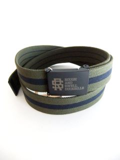 CENTER LINE BELT    R&S ロゴベルト  (オリーブ)   RSA-22013