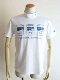 SOUP CANS MOCK  ( ホワイト )  モックネック 半袖ポロシャツ RSM-22045