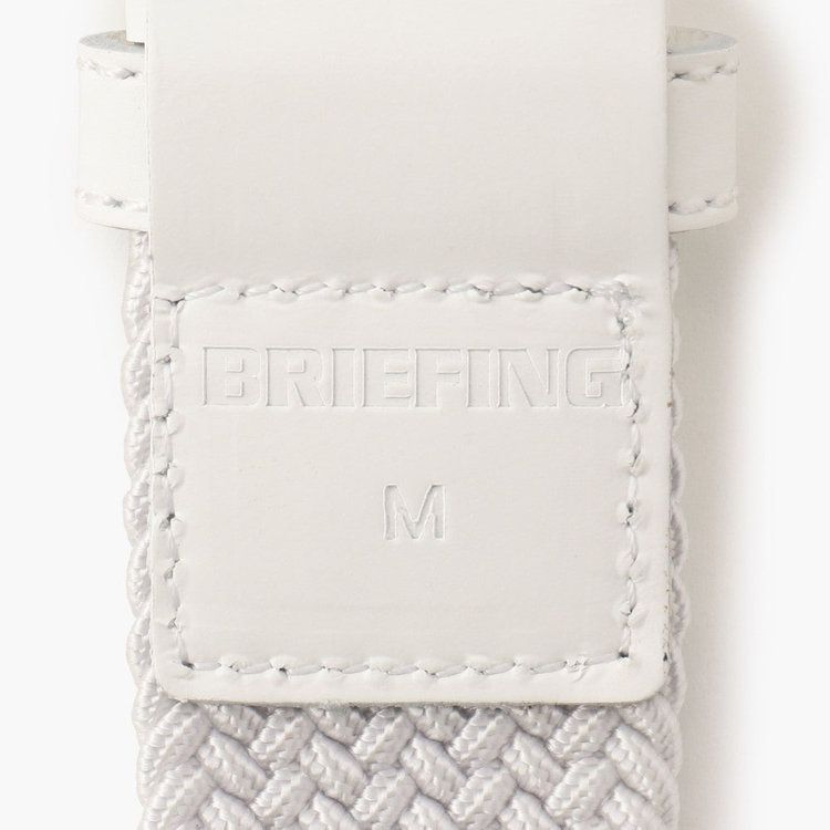 SQUARE BUCKLE MESH BELT   ロゴ メッシュベルト  (ホワイト)