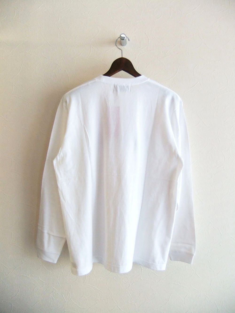 【MICALLE MICALLE Account】 HOMMAGE CE LONG-T   (ホワイト)   ロゴ T-SHIRT  MAF102TDC