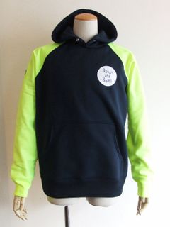 NEON ARM HOODIE  ロゴ入りフーディ  ( イエロー )  RSM-20206