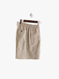 MANFREDO / SH    シルキーピンストライプ ハーフパンツ  A3542
