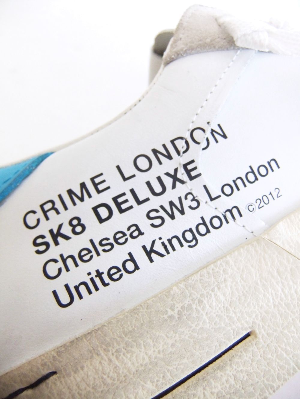 【MENS】 SK8 DELUXE    レザースニーカー (ブルー)