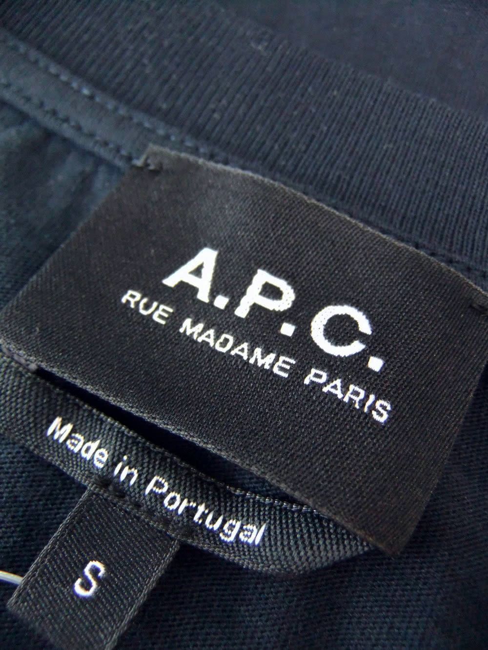 《LADIES》 A.P.C.  DARK DARK NAVY ONLY T-shirt  ダークネイビー のみのTシャツ