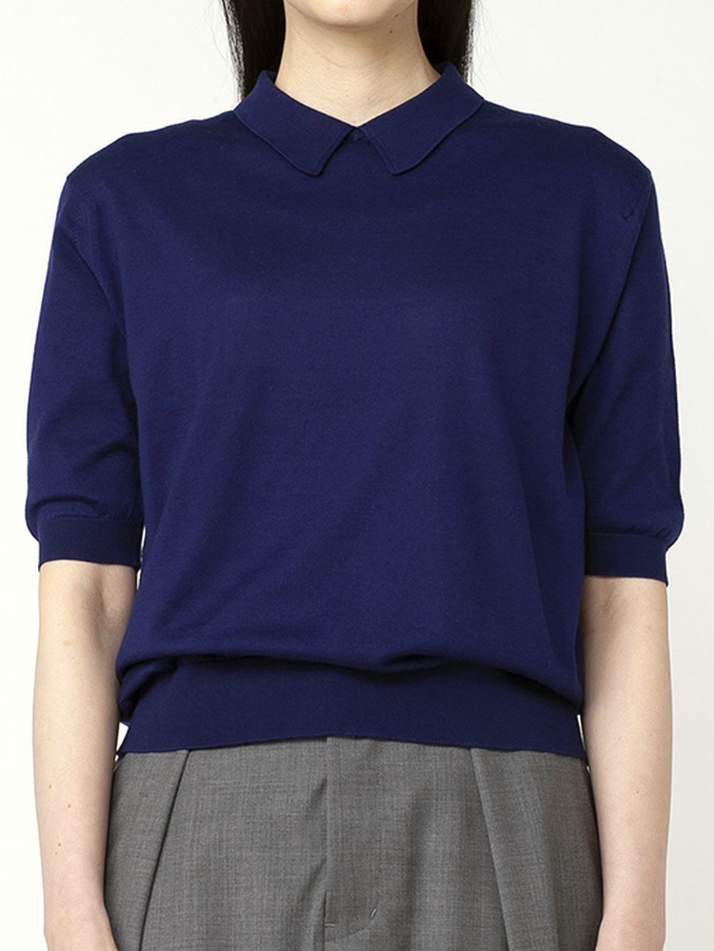 《LADIES》 S4617  30G コットン 半袖ニットポロシャツ