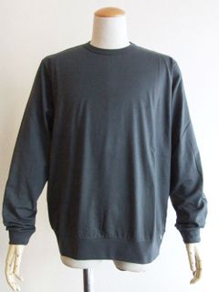 NEBBIOLO LUNGO  (グレー)  クルーネック 長袖Tシャツ
