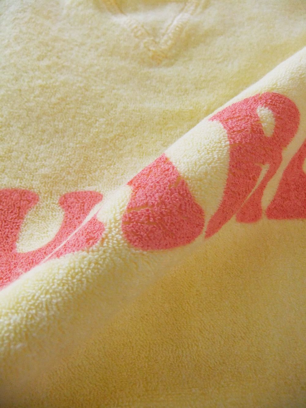 TOWEL RAGLAN COOL SWEATSHIRT (イエロー) ロゴ パイル スウェットシャツ   S71GU0579