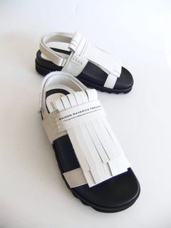 TASSEL & FRINGE SANDALS  コンフォートサンダル  (ホワイト) MS2471