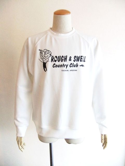 COUNTRY CLUB SWEAT   (ホワイト)  ロゴ トレーナー   RSM-25201