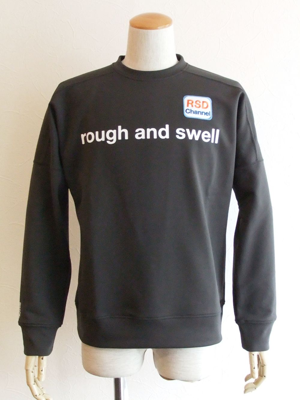 rough & swell - BIG ARCH SWEAT ロゴ入りスウェットシャツ ( ネイビー