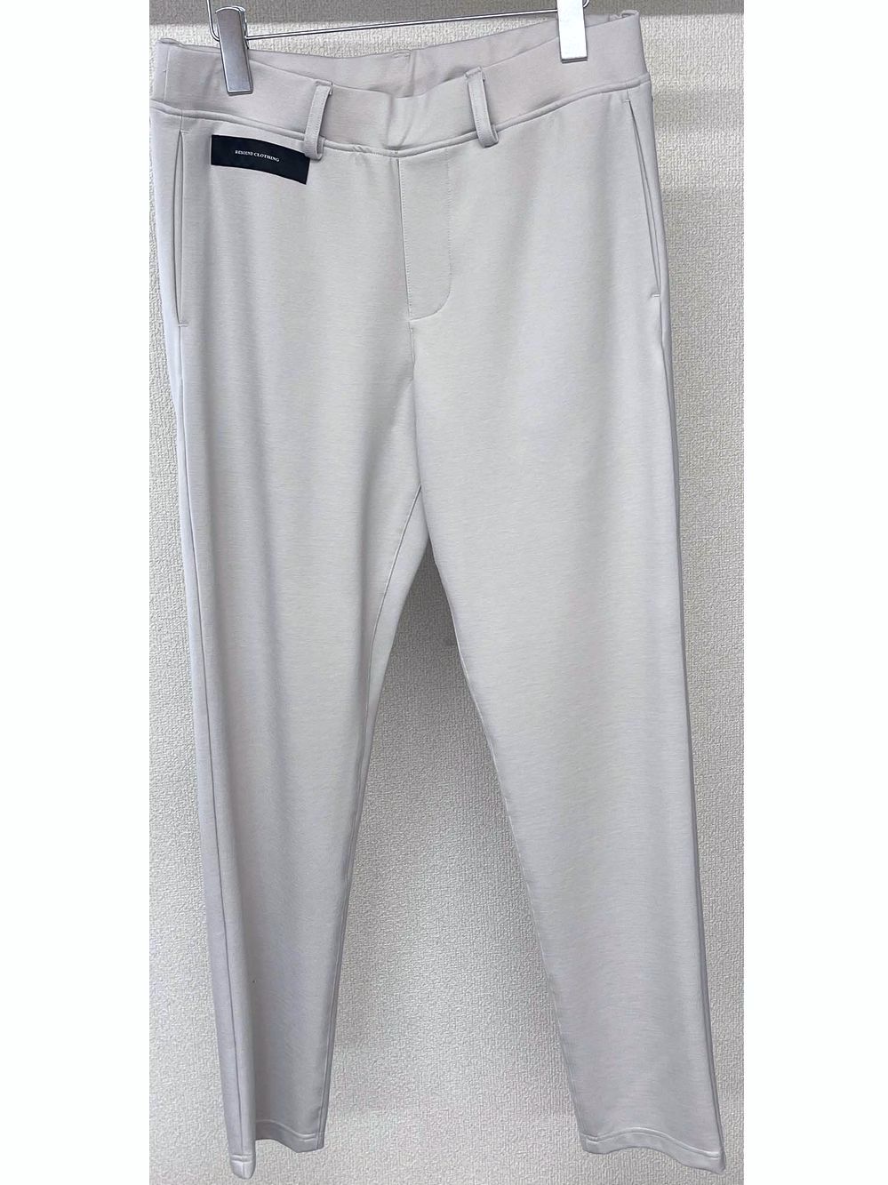 ERIC EASY PANTS BLACK    (グレージュ)   スラックス型イージーパンツ