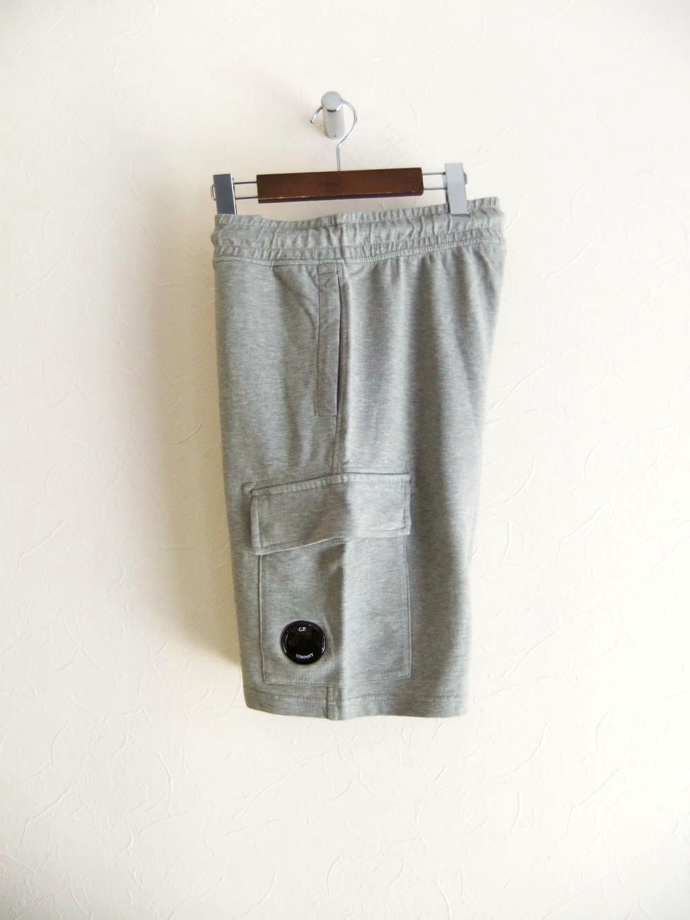 LIGHT FLEECE CARGO LENS SHORTS  (グレー)  スウェット ハーフパンツ