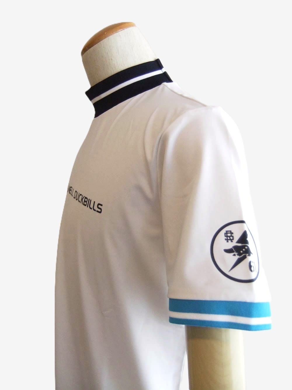 COLORFUL RIB MOCK  (ホワイト)  半袖モックネック ポロシャツ  RSM-26035