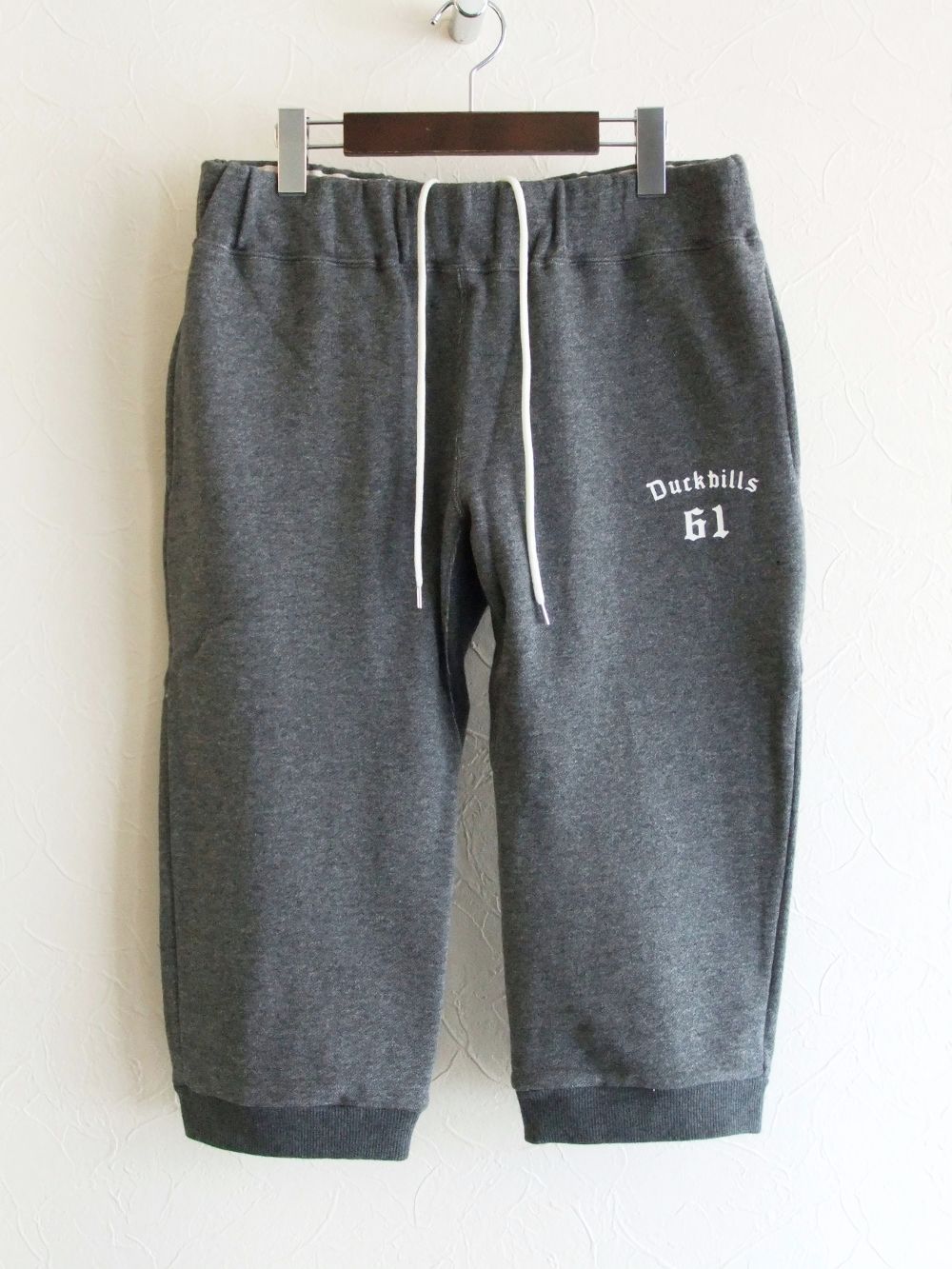 THREE QUARTER SHORTS (チャコールグレー)  ハーフ スウェットパンツ   RSM-22056
