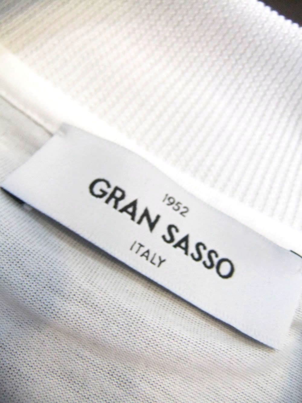 マーセライズ モックネック Tシャツ  (ホワイト)