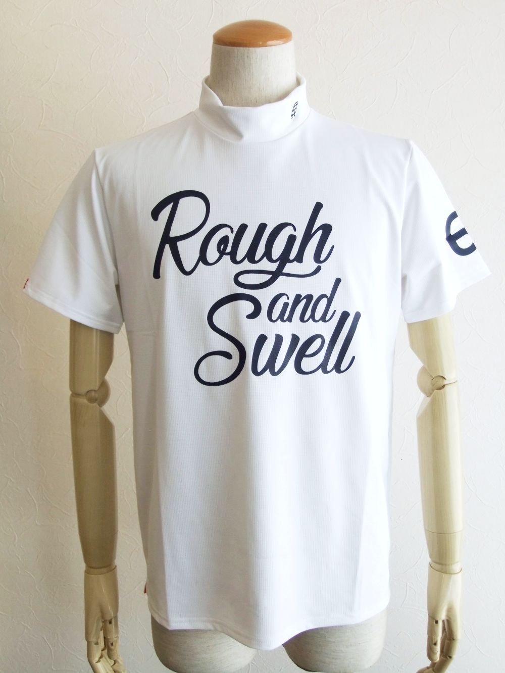 rough & swell - ROYAL MOCK ( ホワイト ) モックネック 半袖 