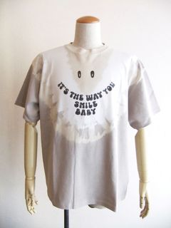 《MM➅》 Maison Margiela   SMILE  LOGO PRINT T-SHIRT  タイダイ染め ロゴTシャツ