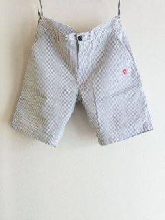 NEVADA SHORTS (ホワイト)  コットン ストライプ柄 ストレッチ ハーフパンツ   RSM-22078