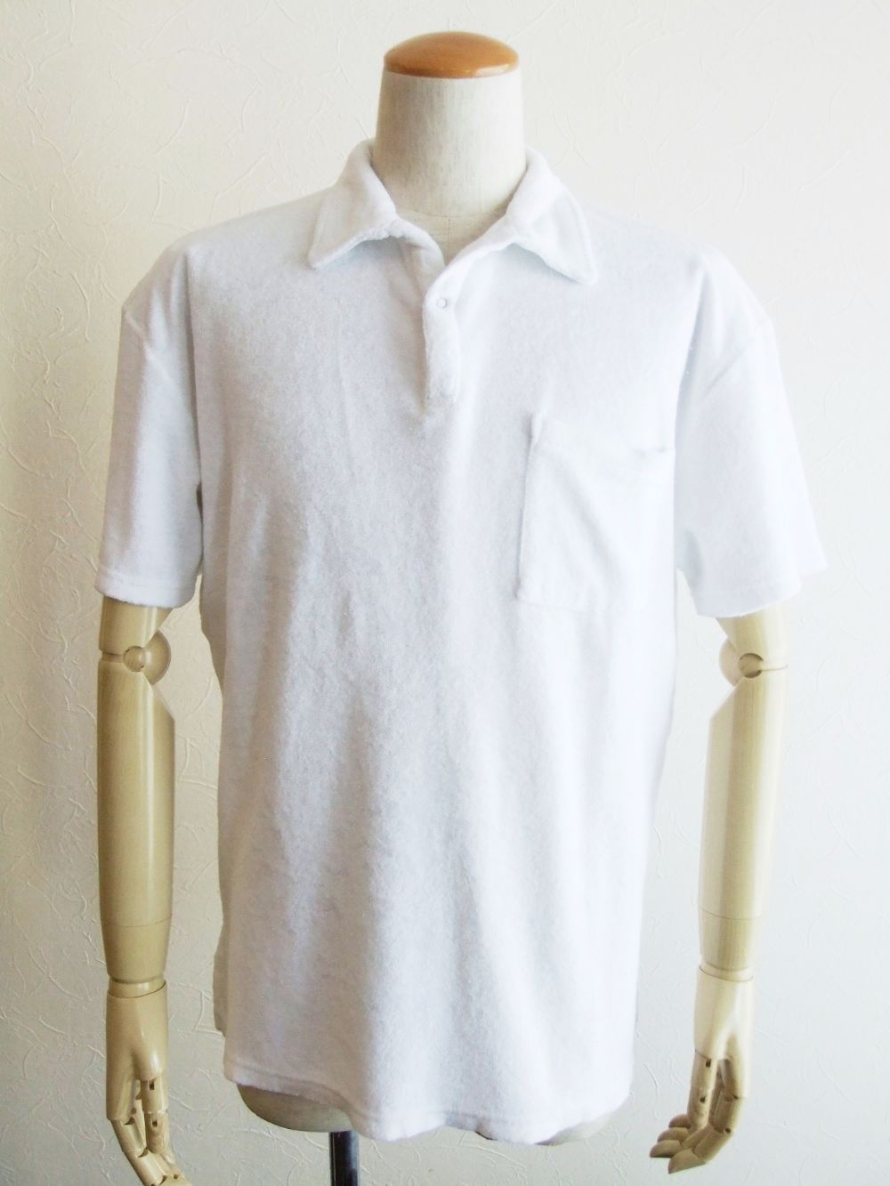 costumein - 半袖パイル ポロシャツ (ネイビー) | 4.444glad
