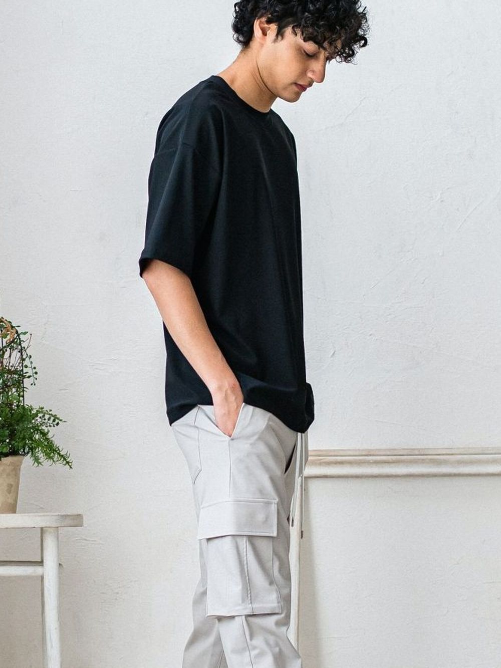 OX JERSEY OVER TEE  (ブラック)   オックス ジャージー オーバーTシャツ