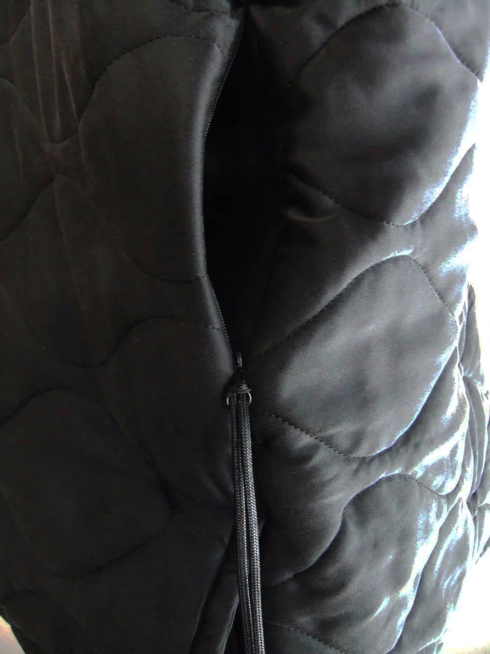 ノーカラー キルティング ブルゾン